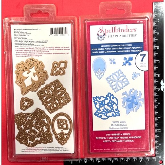 Spellbinders Shapeabilities Damask Motifs Die emboss stencil S5-081 - Picture 1 of 1